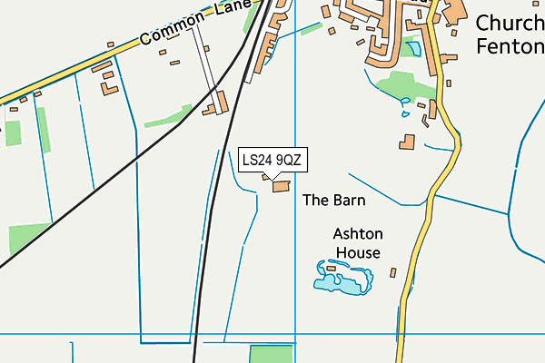 LS24 9QZ map - OS VectorMap District (Ordnance Survey) LS24 9QZ map - OS VectorMap District (Ordnance Survey)