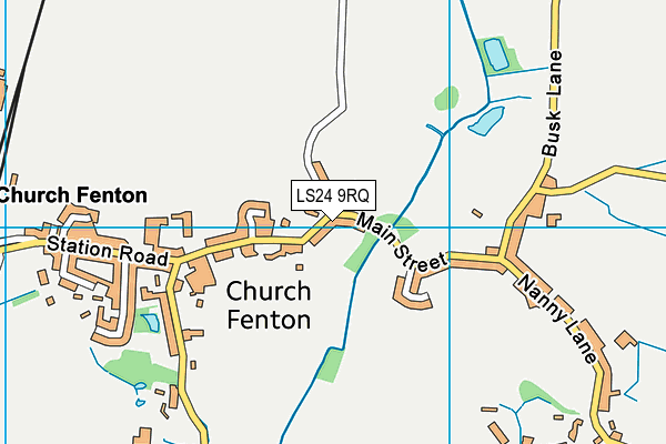 LS24 9RQ map - OS VectorMap District (Ordnance Survey) LS24 9RQ map - OS VectorMap District (Ordnance Survey)