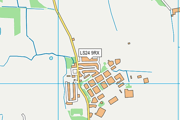 LS24 9RX map - OS VectorMap District (Ordnance Survey) LS24 9RX map - OS VectorMap District (Ordnance Survey)