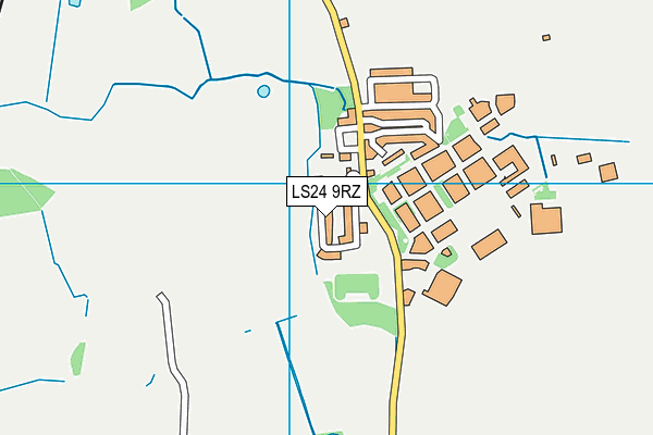 LS24 9RZ map - OS VectorMap District (Ordnance Survey) LS24 9RZ map - OS VectorMap District (Ordnance Survey)