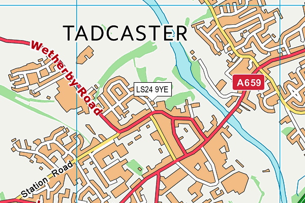 LS24 9YE map - OS VectorMap District (Ordnance Survey) LS24 9YE map - OS VectorMap District (Ordnance Survey)