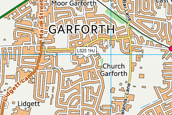 LS25 1HJ map - OS VectorMap District (Ordnance Survey) LS25 1HJ map - OS VectorMap District (Ordnance Survey)