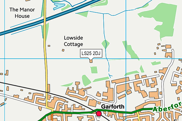 LS25 2DJ map - OS VectorMap District (Ordnance Survey) LS25 2DJ map - OS VectorMap District (Ordnance Survey)