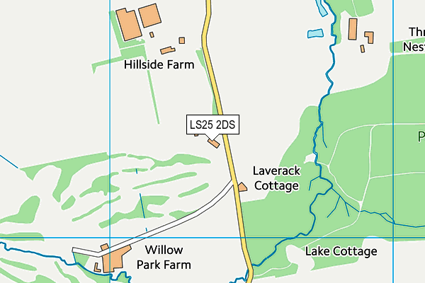 LS25 2DS map - OS VectorMap District (Ordnance Survey) LS25 2DS map - OS VectorMap District (Ordnance Survey)