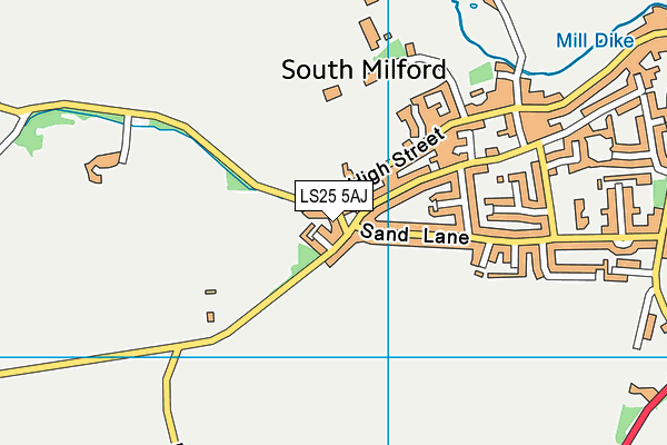 LS25 5AJ map - OS VectorMap District (Ordnance Survey) LS25 5AJ map - OS VectorMap District (Ordnance Survey)