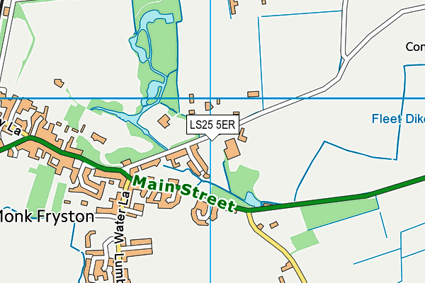 LS25 5ER map - OS VectorMap District (Ordnance Survey) LS25 5ER map - OS VectorMap District (Ordnance Survey)