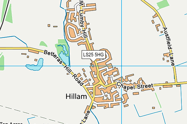 LS25 5HG map - OS VectorMap District (Ordnance Survey) LS25 5HG map - OS VectorMap District (Ordnance Survey)