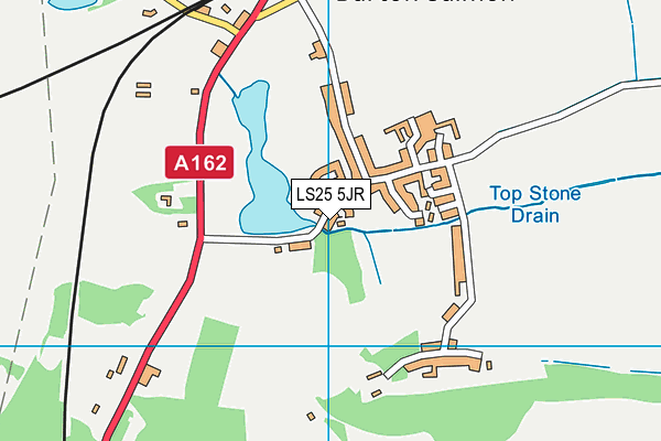 LS25 5JR map - OS VectorMap District (Ordnance Survey) LS25 5JR map - OS VectorMap District (Ordnance Survey)