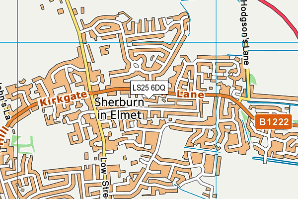 LS25 6DQ map - OS VectorMap District (Ordnance Survey) LS25 6DQ map - OS VectorMap District (Ordnance Survey)