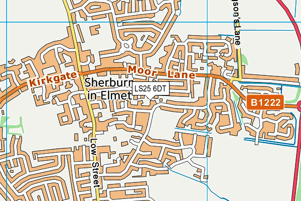 LS25 6DT map - OS VectorMap District (Ordnance Survey) LS25 6DT map - OS VectorMap District (Ordnance Survey)