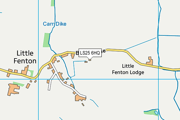LS25 6HQ map - OS VectorMap District (Ordnance Survey) LS25 6HQ map - OS VectorMap District (Ordnance Survey)
