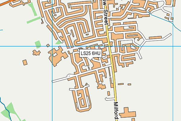 LS25 6HU map - OS VectorMap District (Ordnance Survey) LS25 6HU map - OS VectorMap District (Ordnance Survey)