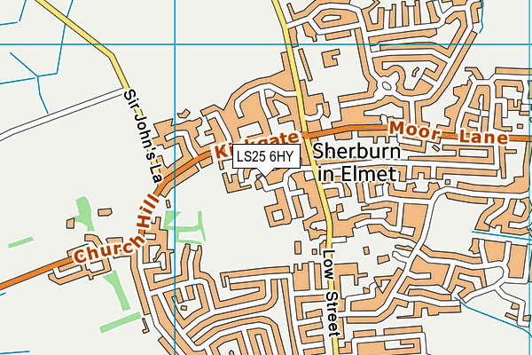 LS25 6HY map - OS VectorMap District (Ordnance Survey) LS25 6HY map - OS VectorMap District (Ordnance Survey)