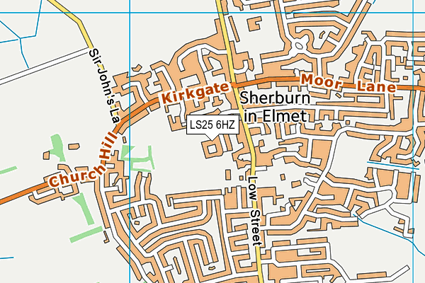 LS25 6HZ map - OS VectorMap District (Ordnance Survey) LS25 6HZ map - OS VectorMap District (Ordnance Survey)