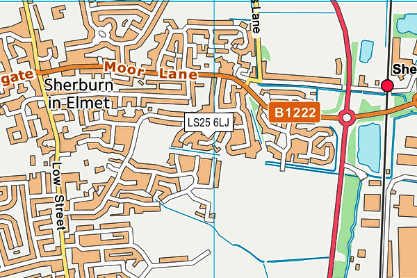 LS25 6LJ map - OS VectorMap District (Ordnance Survey) LS25 6LJ map - OS VectorMap District (Ordnance Survey)