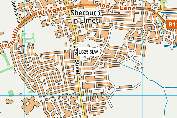 LS25 6LW map - OS VectorMap District (Ordnance Survey) LS25 6LW map - OS VectorMap District (Ordnance Survey)