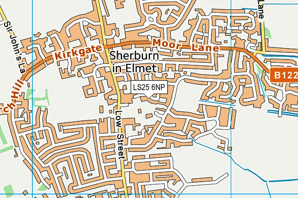 LS25 6NP map - OS VectorMap District (Ordnance Survey) LS25 6NP map - OS VectorMap District (Ordnance Survey)