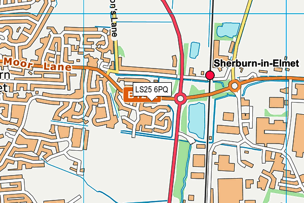 LS25 6PQ map - OS VectorMap District (Ordnance Survey) LS25 6PQ map - OS VectorMap District (Ordnance Survey)