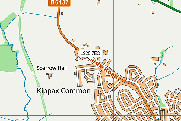 LS25 7EQ map - OS VectorMap District (Ordnance Survey) LS25 7EQ map - OS VectorMap District (Ordnance Survey)