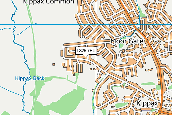 LS25 7HU map - OS VectorMap District (Ordnance Survey) LS25 7HU map - OS VectorMap District (Ordnance Survey)