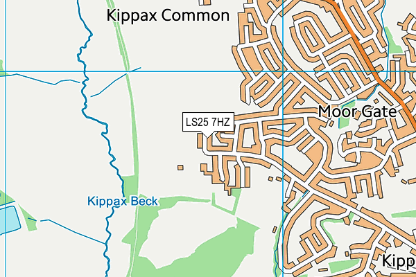 LS25 7HZ map - OS VectorMap District (Ordnance Survey) LS25 7HZ map - OS VectorMap District (Ordnance Survey)