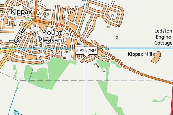 LS25 7RP map - OS VectorMap District (Ordnance Survey) LS25 7RP map - OS VectorMap District (Ordnance Survey)