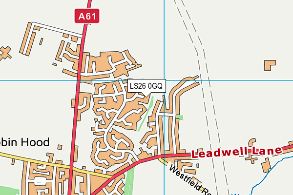 LS26 0GQ map - OS VectorMap District (Ordnance Survey)