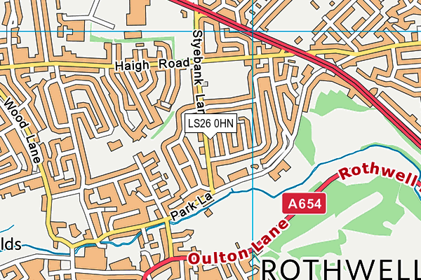 LS26 0HN map - OS VectorMap District (Ordnance Survey) LS26 0HN map - OS VectorMap District (Ordnance Survey)
