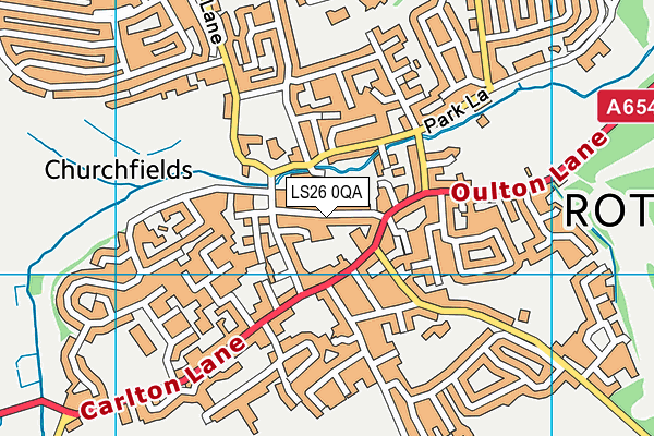 LS26 0QA map - OS VectorMap District (Ordnance Survey) LS26 0QA map - OS VectorMap District (Ordnance Survey)