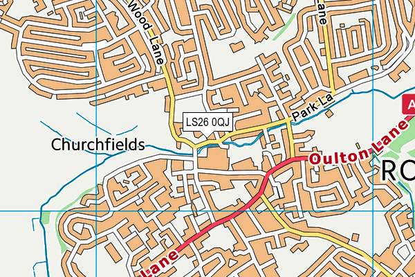LS26 0QJ map - OS VectorMap District (Ordnance Survey)