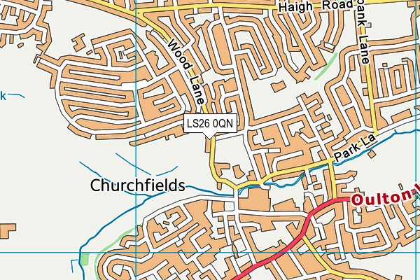 LS26 0QN map - OS VectorMap District (Ordnance Survey)