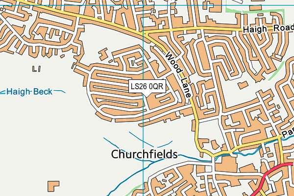 LS26 0QR map - OS VectorMap District (Ordnance Survey) LS26 0QR map - OS VectorMap District (Ordnance Survey)