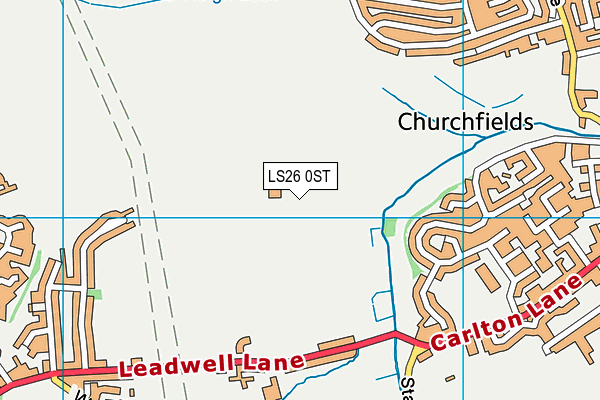 LS26 0ST map - OS VectorMap District (Ordnance Survey) LS26 0ST map - OS VectorMap District (Ordnance Survey)