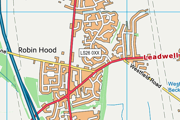 LS26 0XX map - OS VectorMap District (Ordnance Survey) LS26 0XX map - OS VectorMap District (Ordnance Survey)
