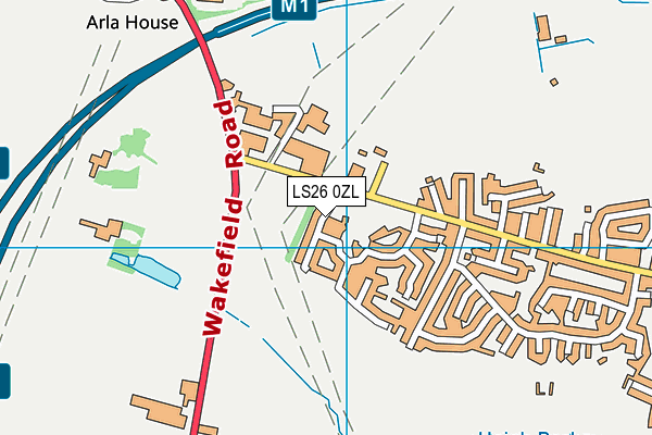 LS26 0ZL map - OS VectorMap District (Ordnance Survey) LS26 0ZL map - OS VectorMap District (Ordnance Survey)