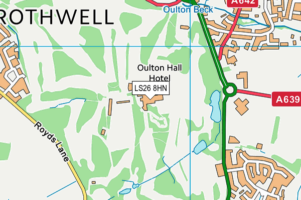 LS26 8HN map - OS VectorMap District (Ordnance Survey)