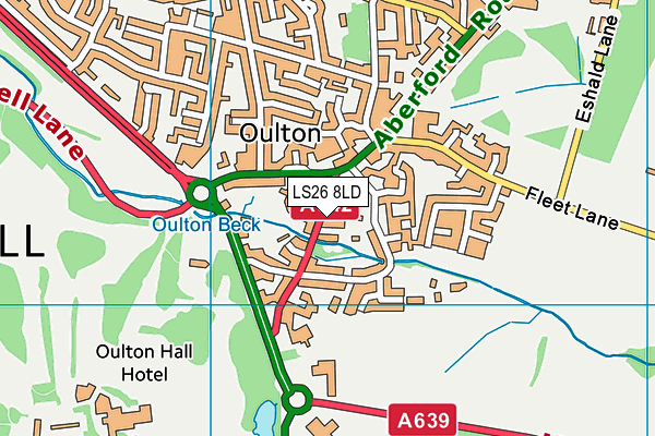 LS26 8LD map - OS VectorMap District (Ordnance Survey)