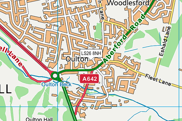 LS26 8NH map - OS VectorMap District (Ordnance Survey) LS26 8NH map - OS VectorMap District (Ordnance Survey)