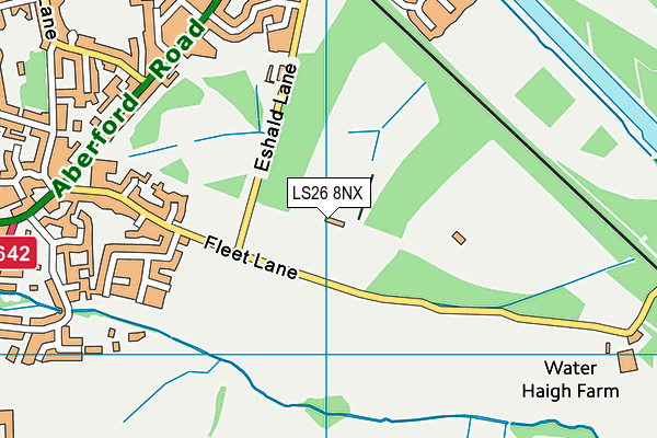 LS26 8NX map - OS VectorMap District (Ordnance Survey) LS26 8NX map - OS VectorMap District (Ordnance Survey)