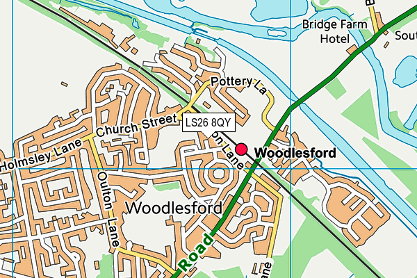 LS26 8QY map - OS VectorMap District (Ordnance Survey) LS26 8QY map - OS VectorMap District (Ordnance Survey)