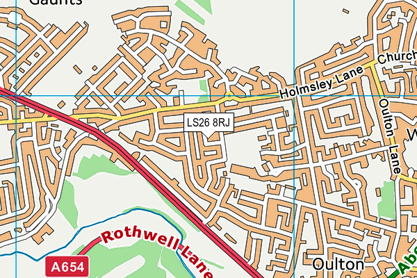 LS26 8RJ map - OS VectorMap District (Ordnance Survey) LS26 8RJ map - OS VectorMap District (Ordnance Survey)