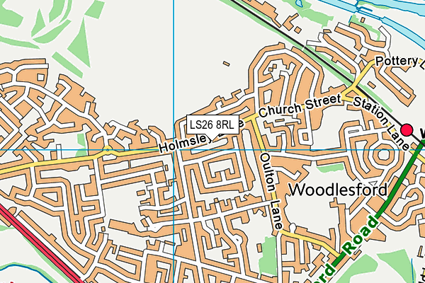 LS26 8RL map - OS VectorMap District (Ordnance Survey) LS26 8RL map - OS VectorMap District (Ordnance Survey)
