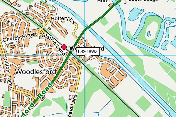 LS26 8WZ map - OS VectorMap District (Ordnance Survey) LS26 8WZ map - OS VectorMap District (Ordnance Survey)