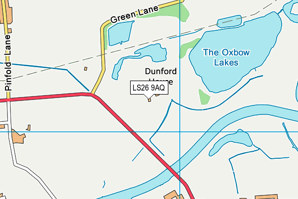 LS26 9AQ map - OS VectorMap District (Ordnance Survey) LS26 9AQ map - OS VectorMap District (Ordnance Survey)