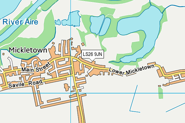 LS26 9JN map - OS VectorMap District (Ordnance Survey) LS26 9JN map - OS VectorMap District (Ordnance Survey)