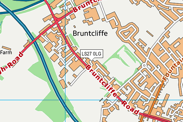 LS27 0LG map - OS VectorMap District (Ordnance Survey) LS27 0LG map - OS VectorMap District (Ordnance Survey)