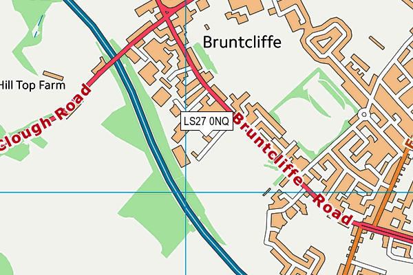 LS27 0NQ map - OS VectorMap District (Ordnance Survey)