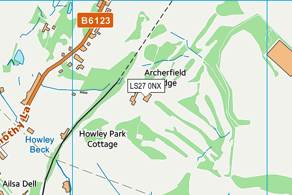 LS27 0NX map - OS VectorMap District (Ordnance Survey) LS27 0NX map - OS VectorMap District (Ordnance Survey)