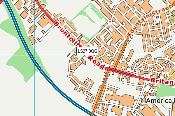 LS27 0QG map - OS VectorMap District (Ordnance Survey) LS27 0QG map - OS VectorMap District (Ordnance Survey)