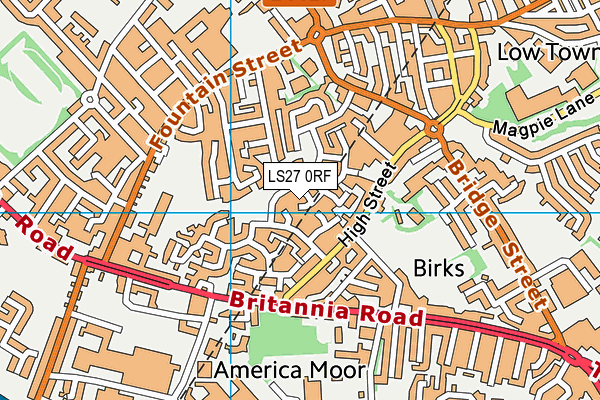 LS27 0RF map - OS VectorMap District (Ordnance Survey) LS27 0RF map - OS VectorMap District (Ordnance Survey)